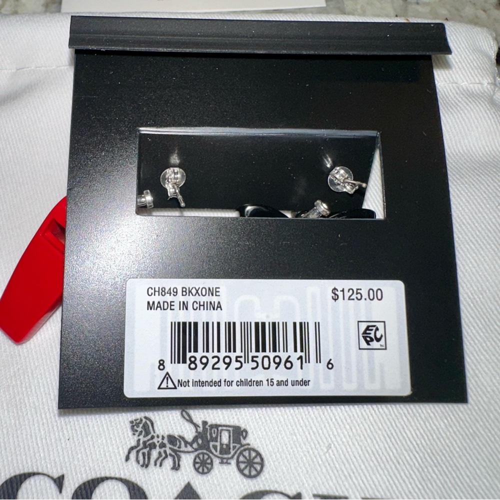 COACH Hypoallergenic Earrings - Picture 6 of 8